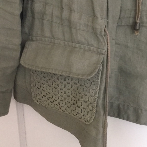 Green Linen Jacket - Picture 3 of 5